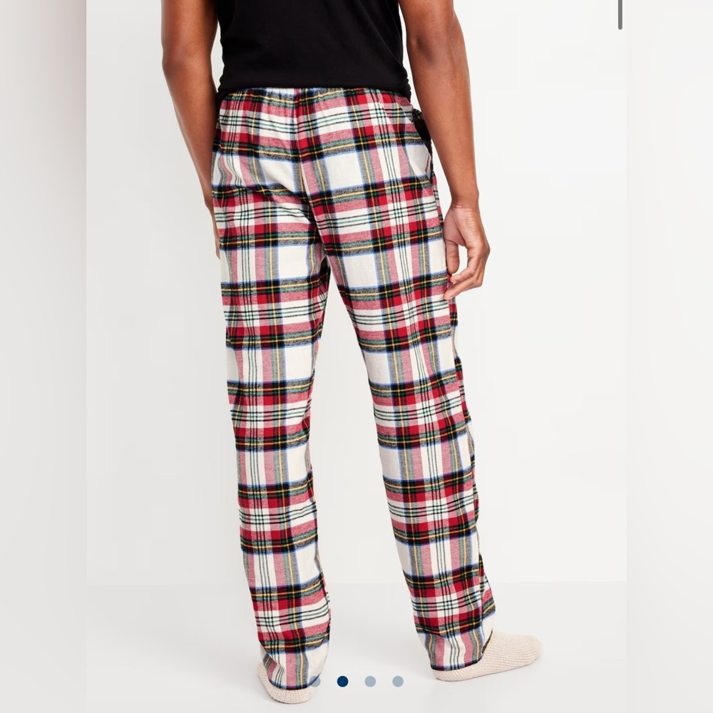 GAP XXL Tartan Cotton Flannel Plaid Pajama Pants Drawstring Waistband Cozy Red